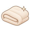 Beiges Icon: flauschiges Handtuch